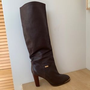 SAM EDELMAN 11 brown leather boot